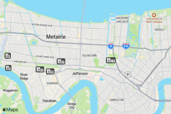 Crescent City Classic location map image