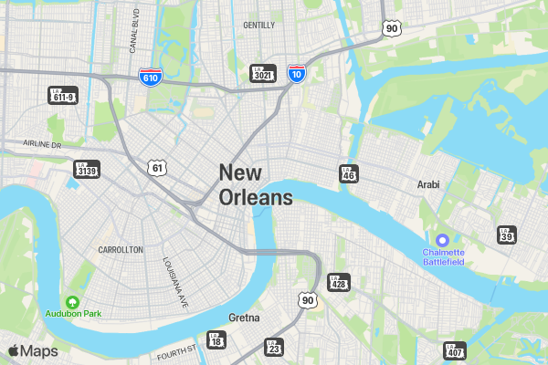 Crescent Park Trail Run/Walk location map image