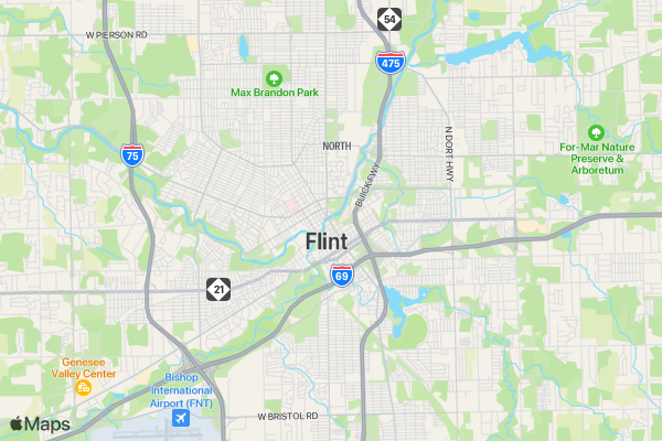 Crime Stoppers 5k Run/Walk location map image