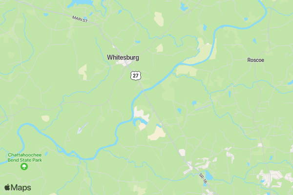 Crossroads 5K Trail Run location map image