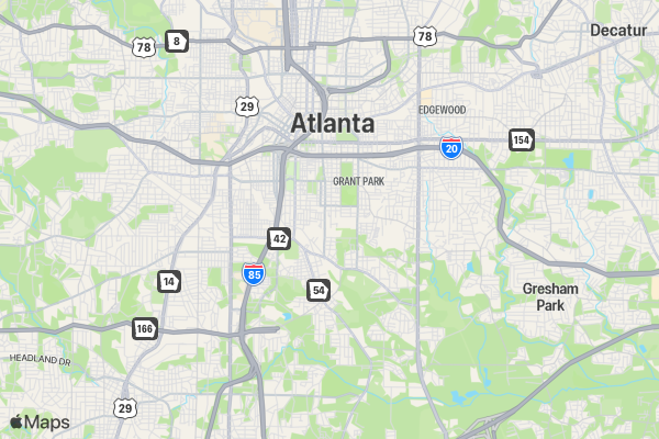 Cupid's Undie Run - Atlanta location map image