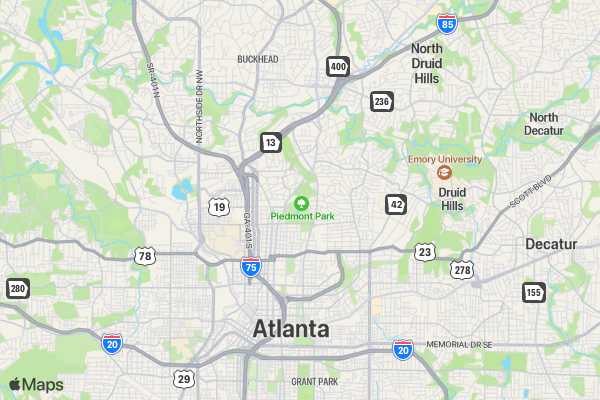 Daiquiri Dash 5K Run ATLANTA location map image