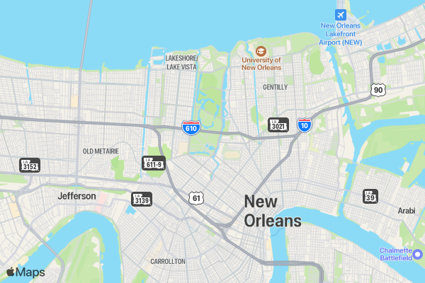 Daiquiri Dash 5K Run NOLA location map image