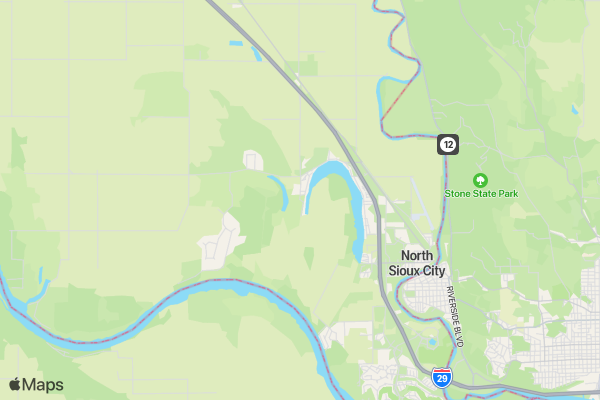 Dakota Valley Cupcake Fun Run 5k/1k location map image