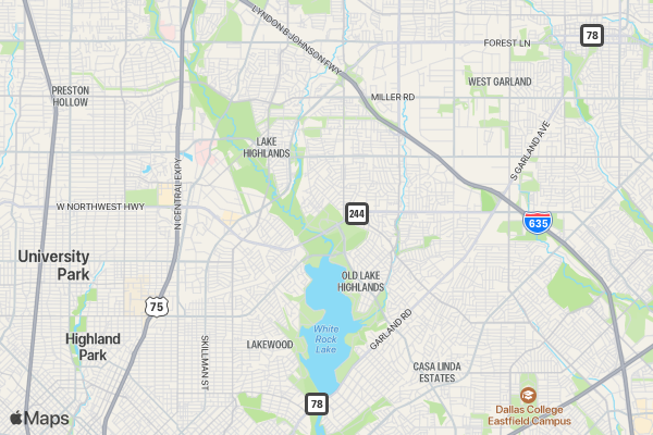 DALLAS 5K Happy Hour Run location map image