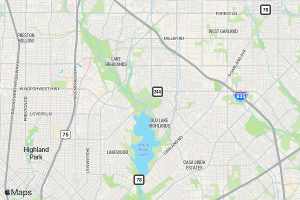 Dallas Outlaw Run location map image