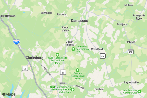 Damascus 5k location map image