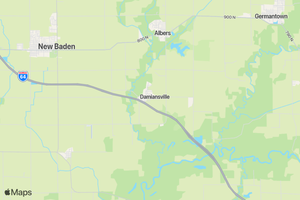 Damiansville DDC 5k location map image
