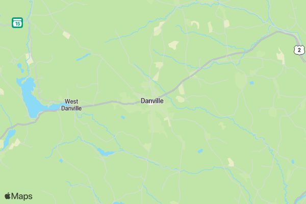 Danville Bear Crawl 5K Fun Run location map image