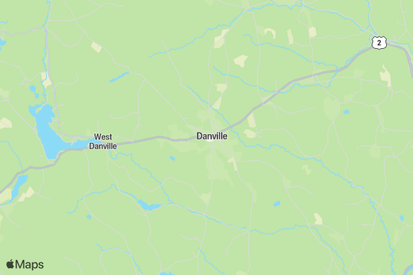 Danville, VT Zombie 5K location map image