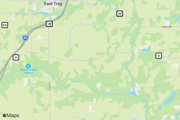 Day of Running location map image