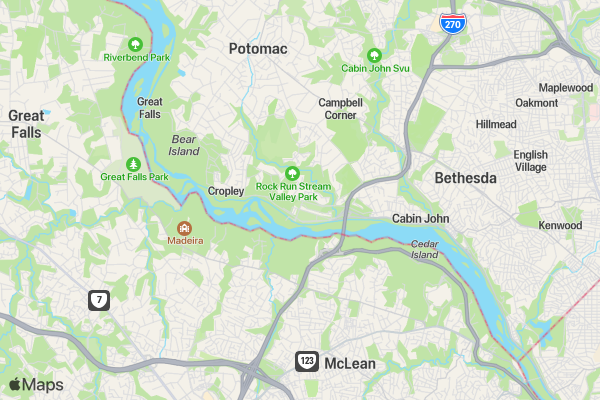 DC NSNA 5K location map image