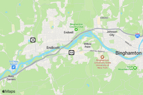 DICK'S Sporting Goods Greater Binghamton Marathon location map image