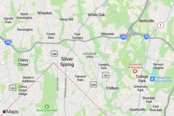 Discover Long Branch 5K location map image