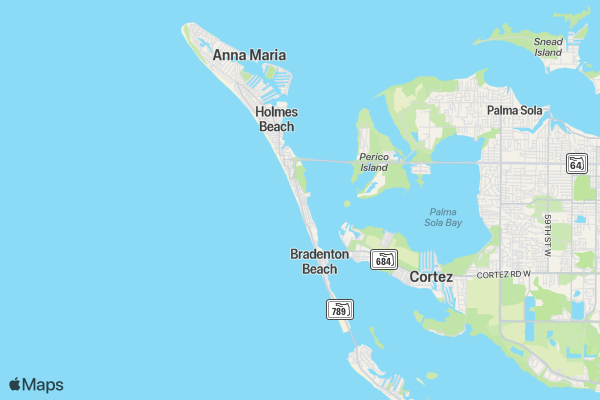 Dolphin Dash 5K - Bradenton Beach location map image