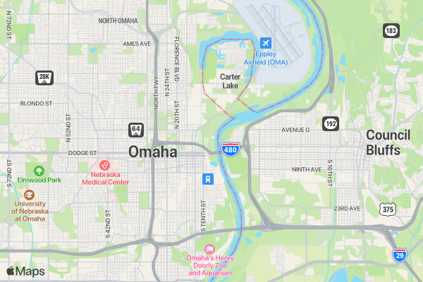 Donate Life 5K & Heroes Walk location map image