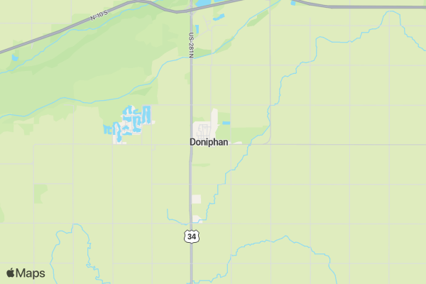 Doniphan Diabetes Dash location map image