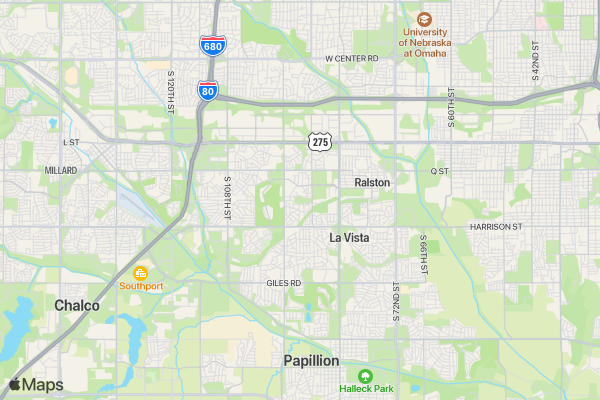 Donut Dash- Prairie Life Fitness, Q Street location map image