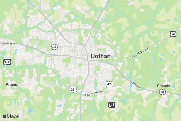 Dothan Fire Department Fit To Fight 5K/10K location map image