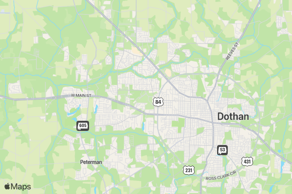 Dothan Fire Department's Going for the Gold location map image