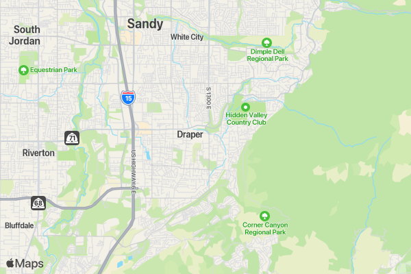 Draper Days 1K & 5K location map image