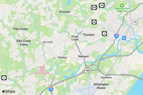 DTHS Lung Cancer Awareness 5k walk/run location map image