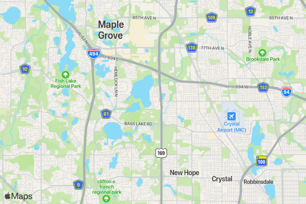 Eagle Lake Fun Run location map image