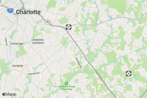 Eagle Wing Spring Fling 5k location map image