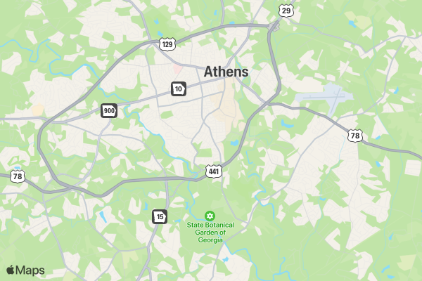 East Georgia Cancer Coalition Miles for Moms 5K location map image