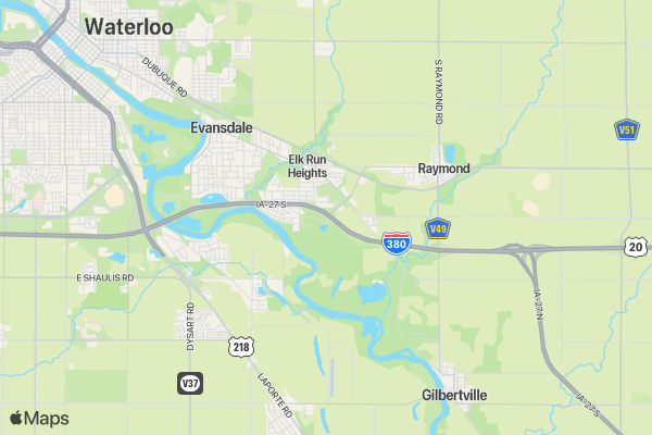 East High Color Run location map image