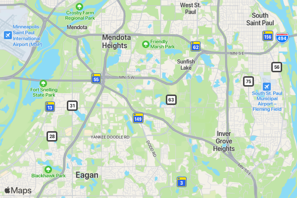 Ecolab Summer 5K location map image