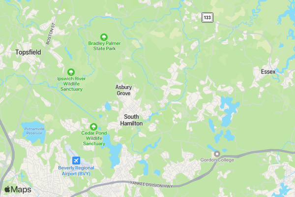 ECTA's Run for the Trails location map image