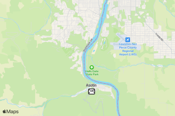 Edge of Hell Trail Fun Run location map image