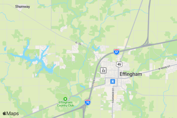 Effingham Run For Recovery location map image