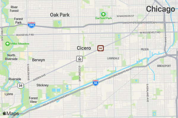 El Grito 5K - Chicago location map image