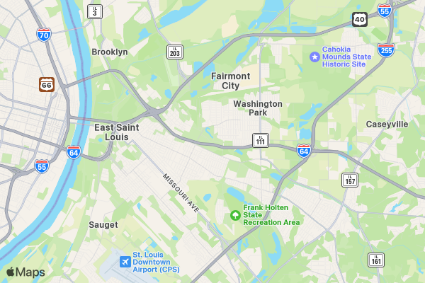 Emmafest 5k run or walk location map image