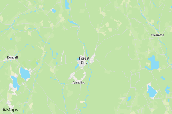 Endless Mountains Marathon Race Festival location map image