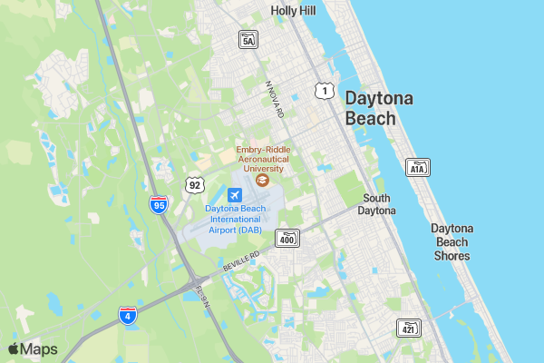 ERAU Freedom 5k location map image