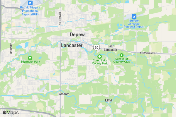Erie County 4-H 5K Run/Walk location map image
