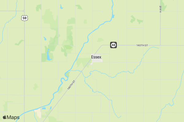 Essex Labor Day Run location map image