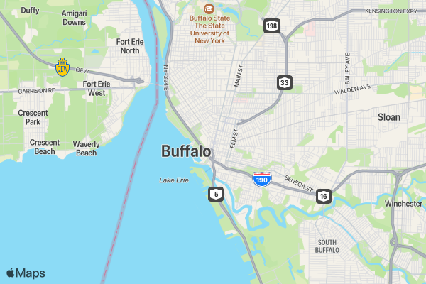 Everything Buffalo Mentor Race location map image