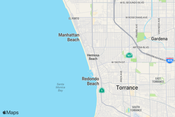 Fall Pier to Pier Run/Walk location map image