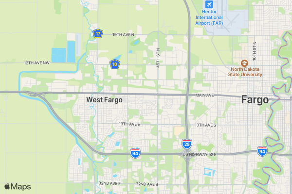 Fargo Round 3 location map image