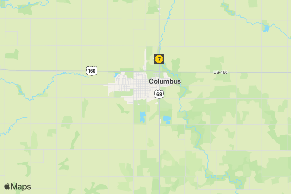 Farm Bureau 4th of July Fun Run location map image