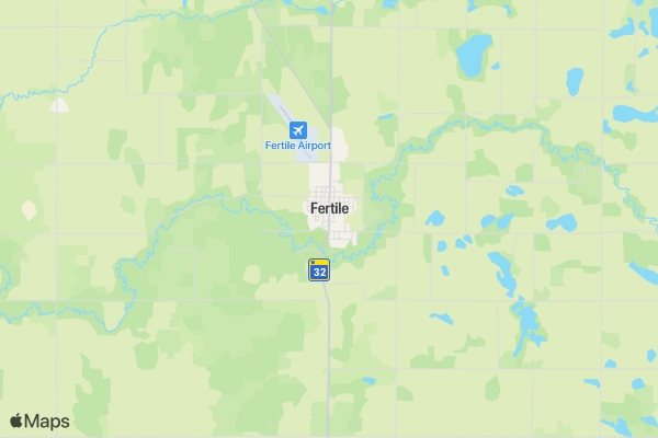 Fertile MN Round 1 location map image