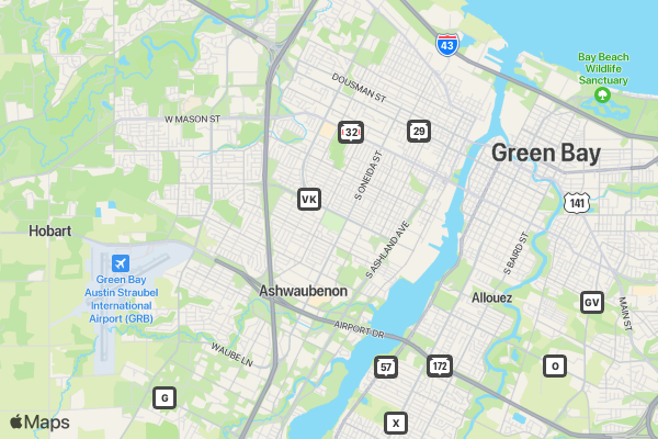 Green Bay Festival Foods Turkey Trot location map image