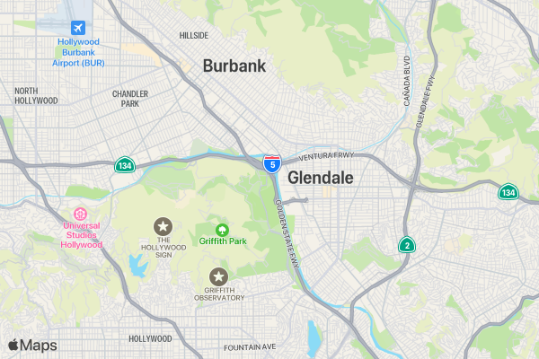 Finish The Ride, Run, Walk N' Roll in Griffith Park location map image