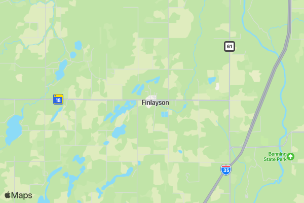 Finlayson 5K Run location map image