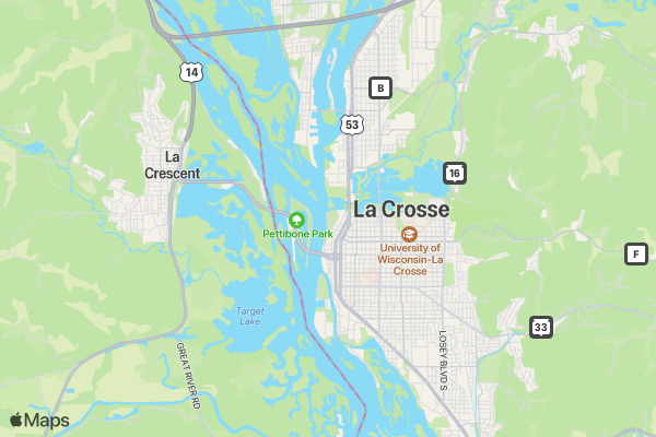 Firecracker 4 Mile - La Crosse location map image