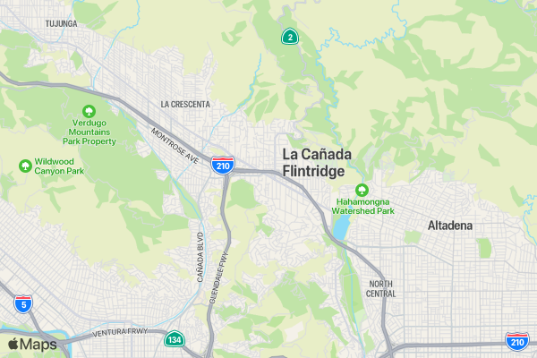 Flintridge Guild of Children's Hospital Los Angeles - Chocolate Race - location map image